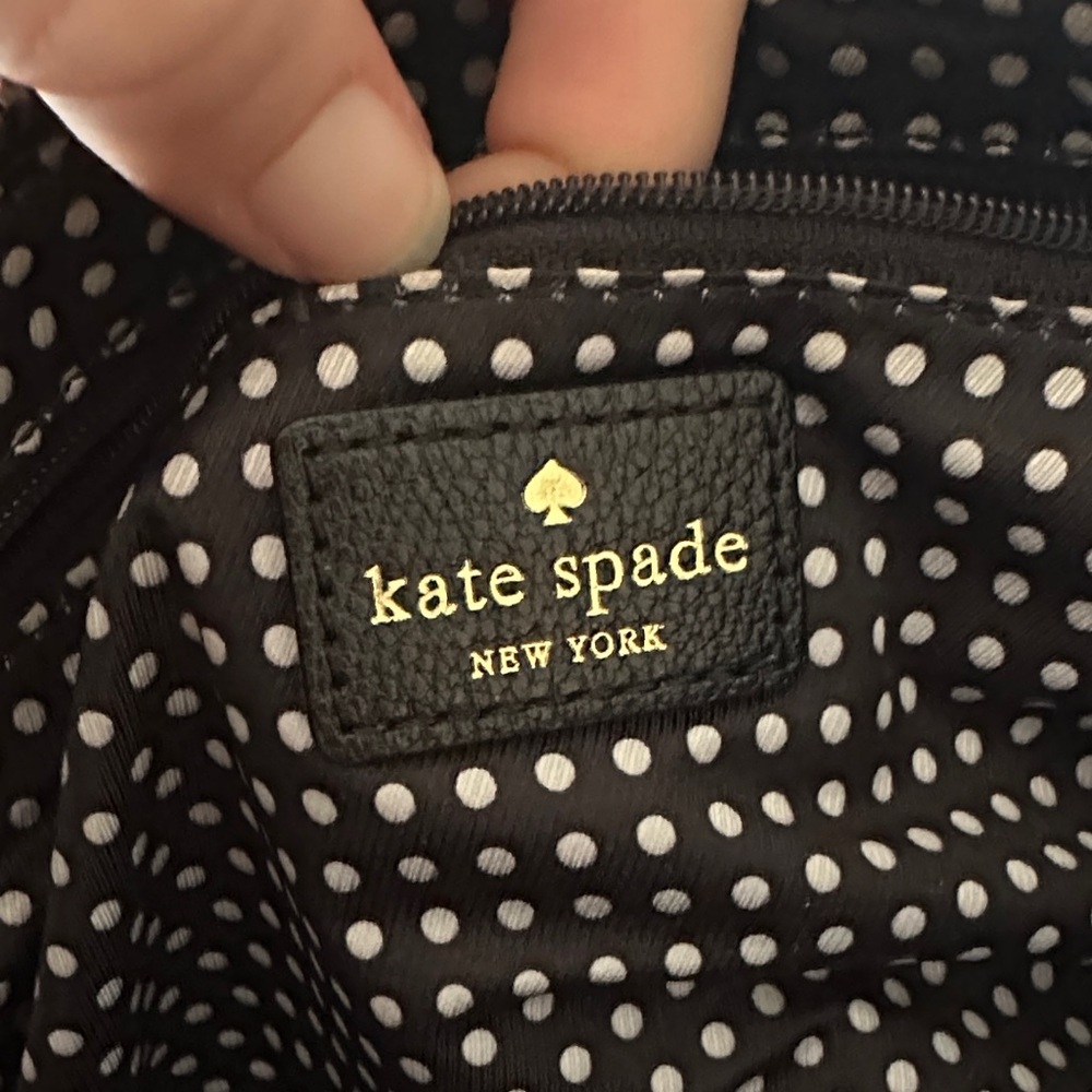 Kate Spade Black Leather Crossbody Bag with Bow Detail - Picture 5 of 8